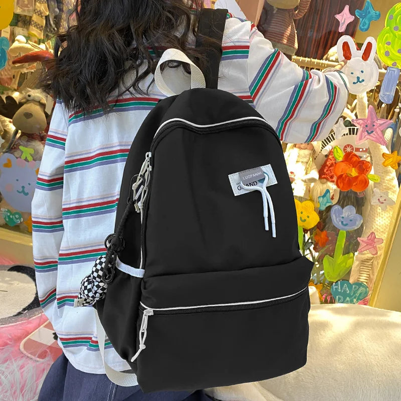 Girl Travel Purple School Bag Lady Waterproof Student Backpack Trendy Cool Female College Backpack Fashion Women Laptop Book Bag