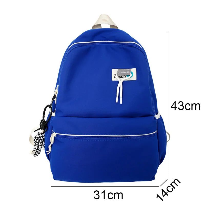 Girl Travel Purple School Bag Lady Waterproof Student Backpack Trendy Cool Female College Backpack Fashion Women Laptop Book Bag