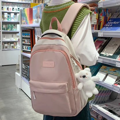 Girl Travel Waterproof Yellow Leisure School Bag Fashion Women Student Backpack Ladies Nylon Cute Book Female Laptop College Bag