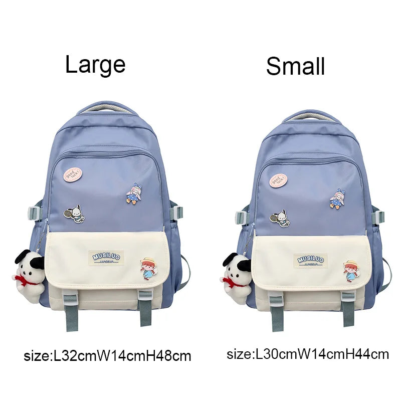 Girl Waterproof Cute Travel Badge Book Bag Laptop Female Student Trendy Ladies Kawaii College Backpack Women School Bags Fashion