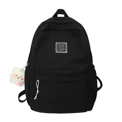 Girl Waterproof Cute Travel Student Bag Lady Kawaii Solid College Backpack Trendy Cool Women Bags Fashion Female Backpack Laptop