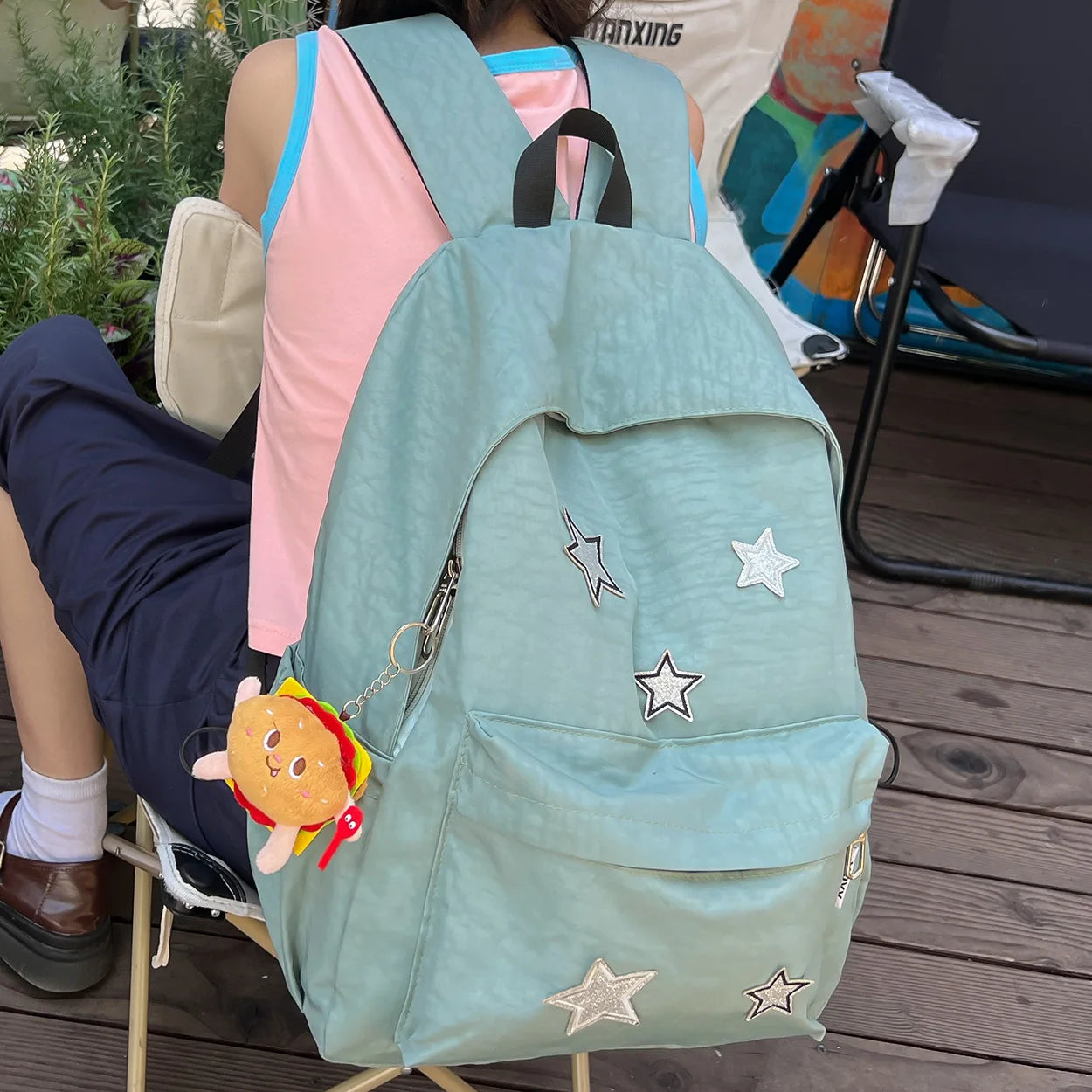 Girl Waterproof Travel Nylon Book Bag Fashion Women Kawaii Laptop College Backpack Student Ladies Trendy Female School Bags Cute