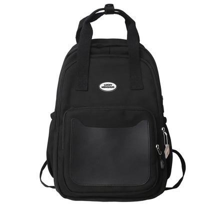 Girl White Travel Book Backpack Nylon Fashion Ladies Leisure Bag Waterproof Female Cute College Backpack Women Laptop School Bag