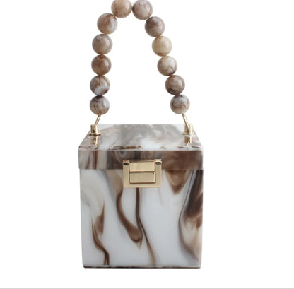 Girl's Acrylic Box Clutch Women Totes Handbag Fashion Party Hard Case Shoulder Bags Cross body messenger Bags Lady Handbags gift