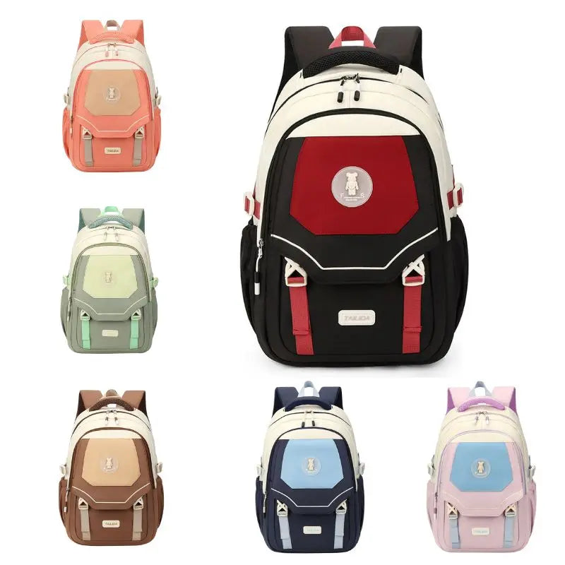 Girls Cute Schoolbag Elementary Middle School Backpack for Primary School Teens Carry On With Trolley Sleeve