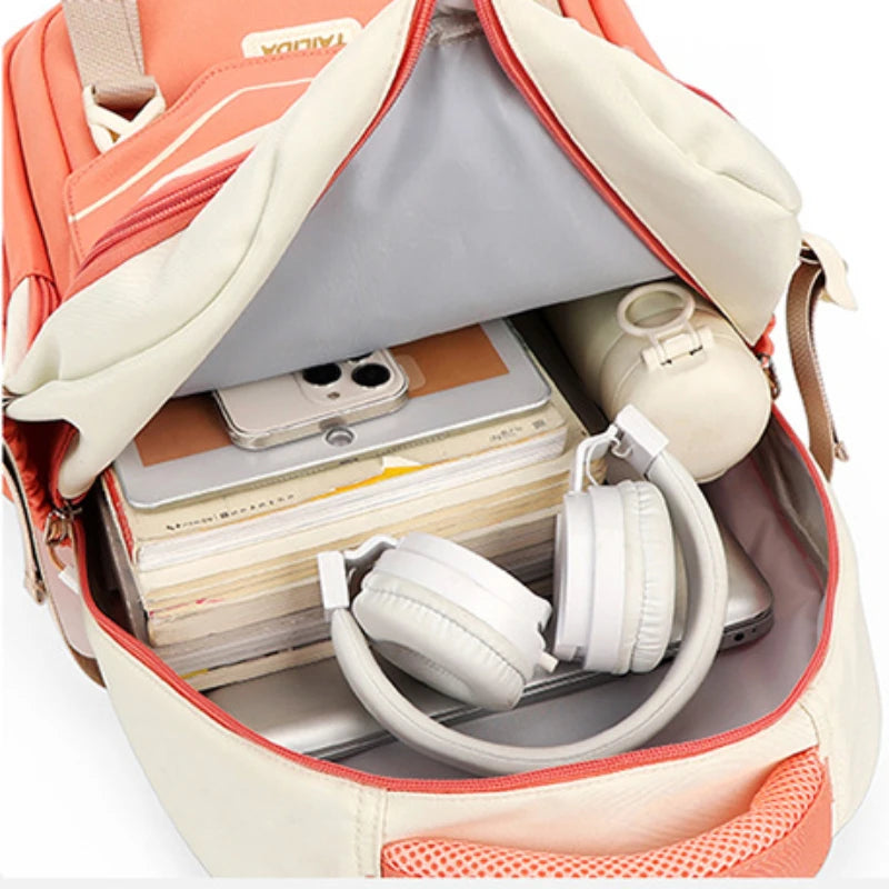 Girls Cute Schoolbag Elementary Middle School Backpack for Primary School Teens Carry On With Trolley Sleeve