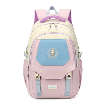 Girls Cute Schoolbag Elementary Middle School Backpack for Primary School Teens Carry On With Trolley Sleeve