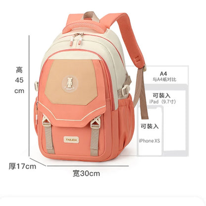 Girls Cute Schoolbag Elementary Middle School Backpack for Primary School Teens Carry On With Trolley Sleeve