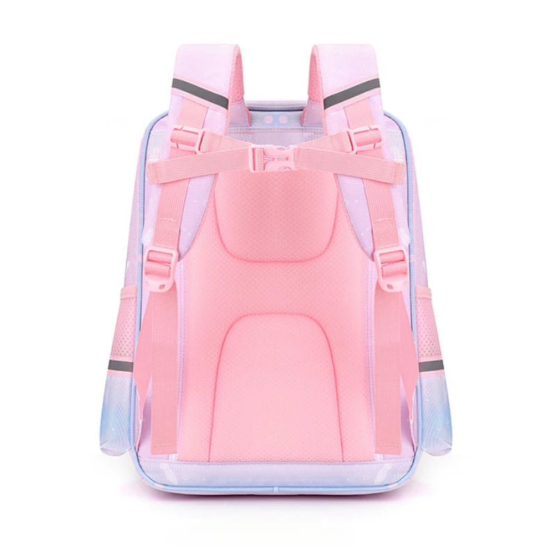 Girls Orthopedic Lightweight Waterproof School Bag,Backpack Bags for Teenage Students,weekend Bag Child Double Shoulder Bags