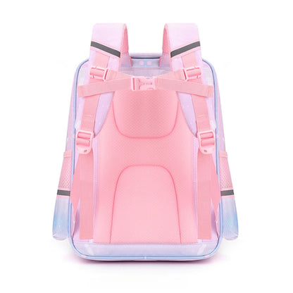 Girls Orthopedic Lightweight Waterproof School Bag,Backpack Bags for Teenage Students,weekend Bag Child Double Shoulder Bags