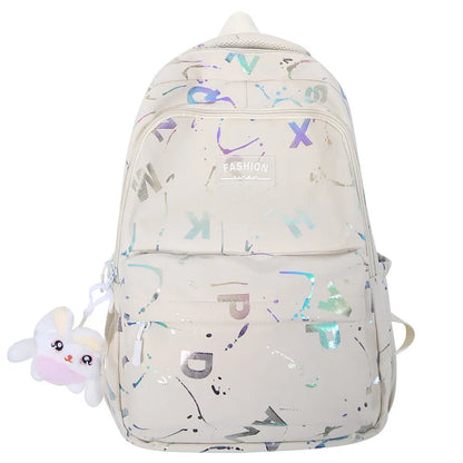 Girls School Backpack Large Capacity Casual Laptop Bag Waterproof Travel Rucksack Teen School Bag