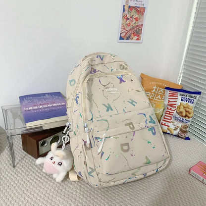 Girls School Backpack Large Capacity Casual Laptop Bag Waterproof Travel Rucksack Teen School Bag