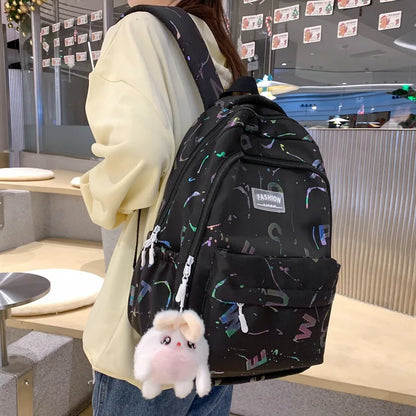 Girls School Backpack Large Capacity Casual Laptop Bag Waterproof Travel Rucksack Teen School Bag