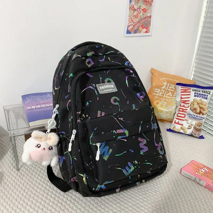 Girls School Backpack Large Capacity Casual Laptop Bag Waterproof Travel Rucksack Teen School Bag