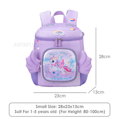Girls' School Backpacks Pink Unicorn Schoolbag For Kindergarten Children Kids School Bags Students Pack Mochilas Kawaii Bolsa