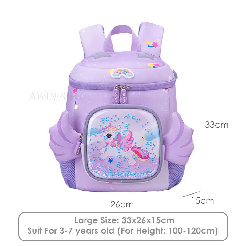 Girls' School Backpacks Pink Unicorn Schoolbag For Kindergarten Children Kids School Bags Students Pack Mochilas Kawaii Bolsa