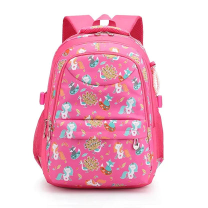 Girls School Bags Children Primary Backpack animal Print Princess Schoolbag Cute Cartoon Kids Bookbags Mochila Escolar