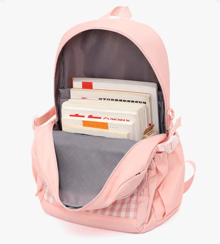 Girls School Bags for Teenagers Student Primary School Backpack Kids Large Capacity Casual College Style Schoolbags
