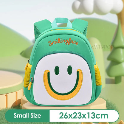 Girls Smile Face School Bags for Children Kindergarten Kids Backpacks Pupil Boys Elementary Student Bookbag Mochilas Escolares