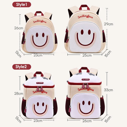 Girls Smile Face School Bags for Children Kindergarten Kids Backpacks Pupil Boys Elementary Student Bookbag Mochilas Escolares