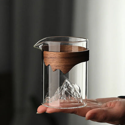 Glass Fair Cup Kombucha Pour Tea Fair Mug Tea Making Teaware Green Tea Tea Pot Transparent Pitcher Single