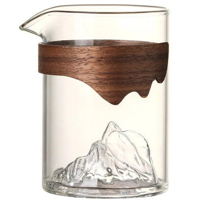 Glass Fair Cup Kombucha Pour Tea Fair Mug Tea Making Teaware Green Tea Tea Pot Transparent Pitcher Single