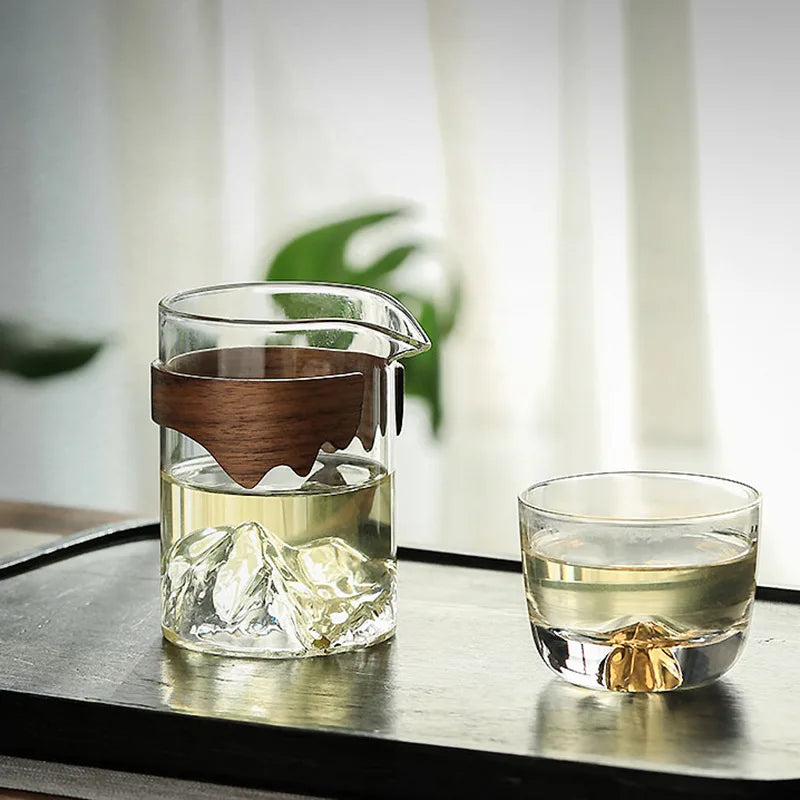 Glass Fair Cup Kombucha Pour Tea Fair Mug Tea Making Teaware Green Tea Tea Pot Transparent Pitcher Single