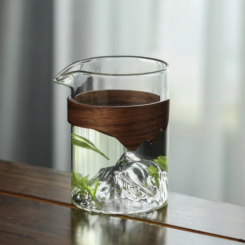 Glass Fair Cup Kombucha Pour Tea Fair Mug Tea Making Teaware Green Tea Tea Pot Transparent Pitcher Single
