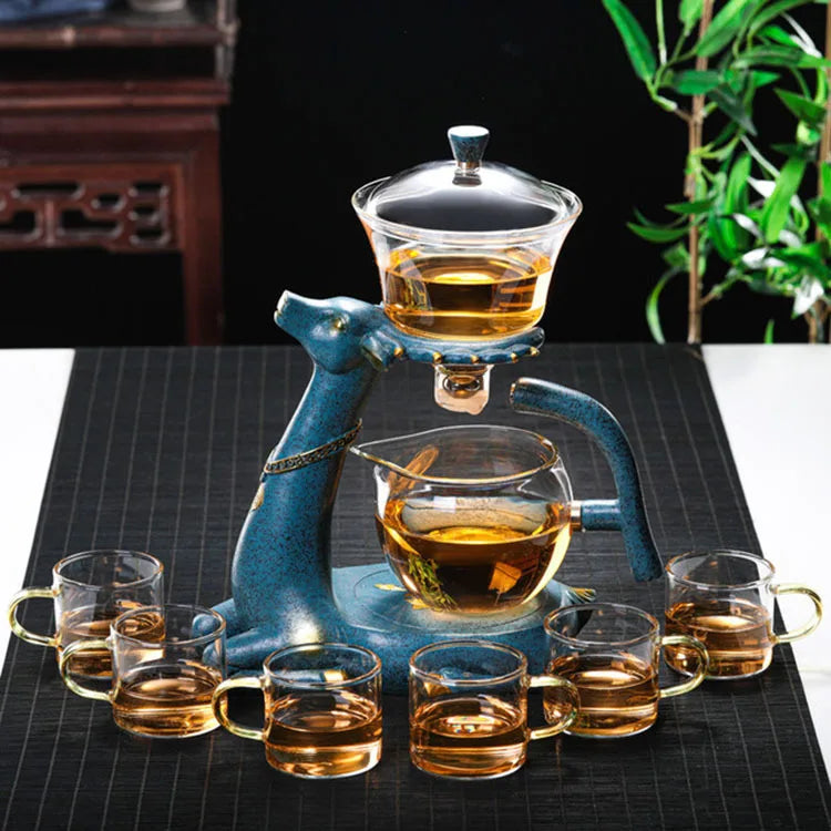 Glass Tea Pot Magnetic Water Diversion For Kitchen Loose Infusers Kettles Cooking Tea Maker Infuser Tetera Magnetic Teapot Set