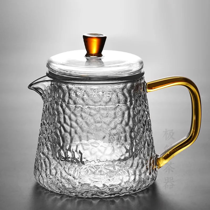 Glass Teapot Set Household Office Heat Resistant High Temperature Explosion Proof Teaware Tea Infuser Tea Set Teacups