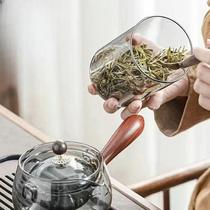 Glass Teapot Suitable for Stovetop Blooming Tea Maker Heat Resistant Thickened Kettle High Quality Spout Tea Steeper