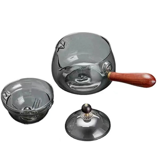 Glass Teapot Suitable for Stovetop Blooming Tea Maker Heat Resistant Thickened Kettle High Quality Spout Tea Steeper