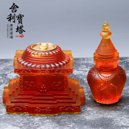Glazed stupa Ancient method to burn Tantric stupa Tibetan Buddhism Indra Nita Ashoka Pagoda