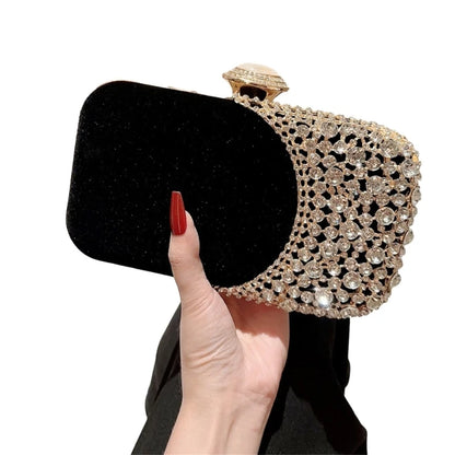 Glitter Clutch Purse Women Evening Handbag Small Phone Wallet Purse Shoulder Bag with Detachable Chain for Prom Wedding