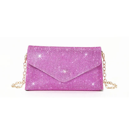 Glitter Evening Bag for Women Wedding Clutch Purse Chain Shoulder Bag Small Party Handbag Crossbody Bag
