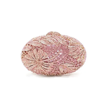 Glittering Crystal Luxury Evening Purse For Women New Designer Party Wedding Boutique Diamond Metallic Clutch Bags High Quality