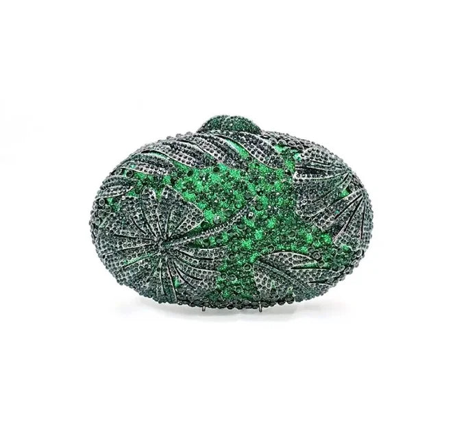 Glittering Crystal Luxury Evening Purse For Women New Designer Party Wedding Boutique Diamond Metallic Clutch Bags High Quality