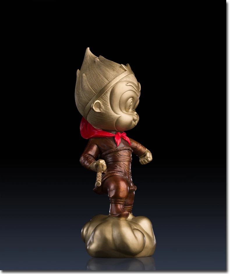 Global Limited Edition TOP art Collection business talisman God of War Sun WuKong 3D brass HOME OFFICE Company ART WORK