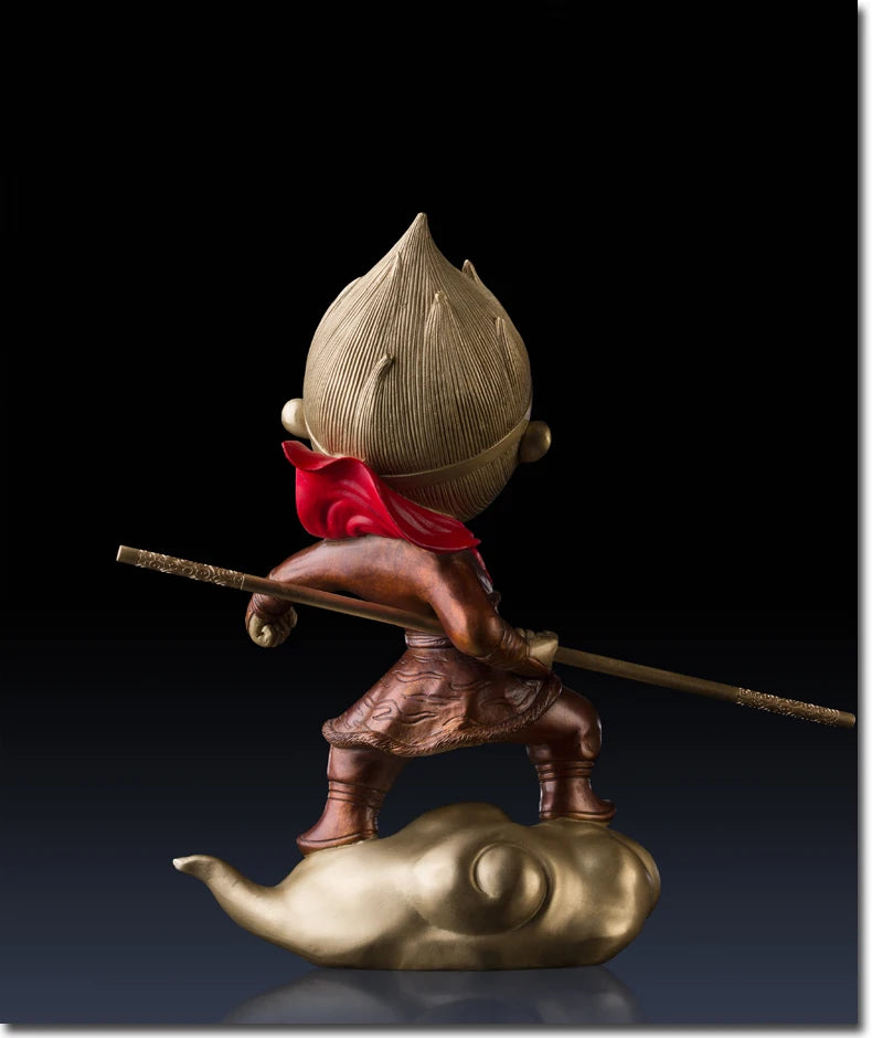 Global Limited Edition TOP art Collection business talisman God of War Sun WuKong 3D brass HOME OFFICE Company ART WORK