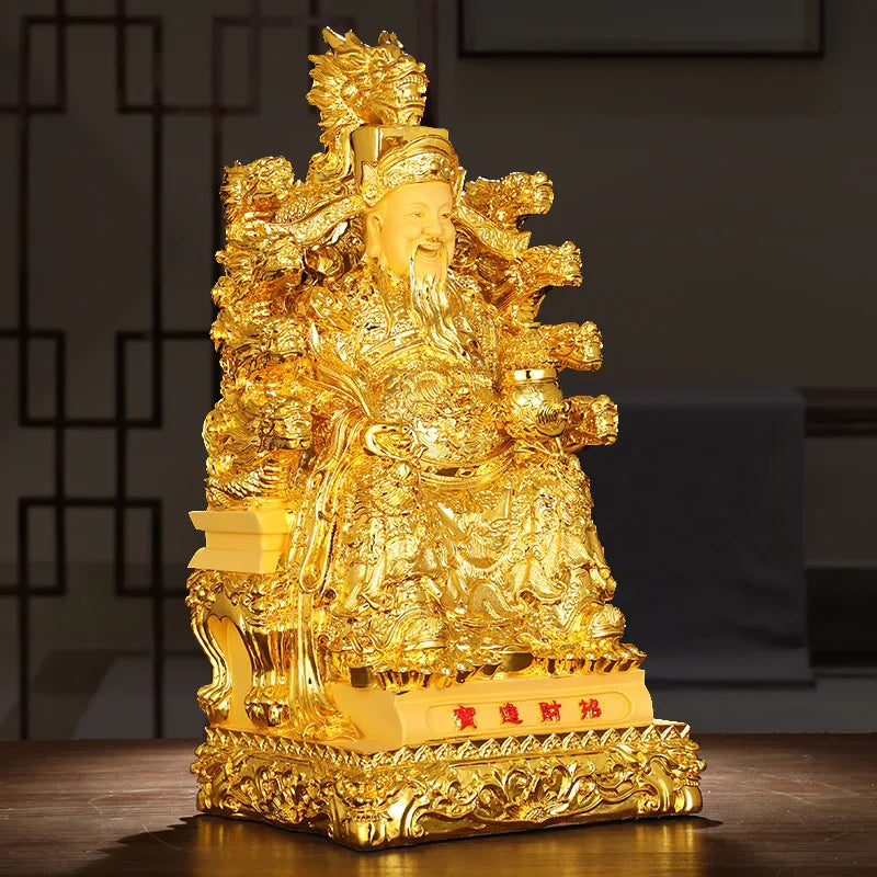 God of Wealth Buddha Statue  God of Wealth Fortune-telling Fengshui Decorations Household Offerings Opening Gifts