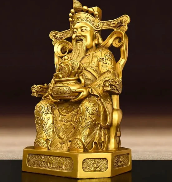 God of Wealth Decoration All Copper God of Wealth Decoration Home Study Office Desktop Decoration
