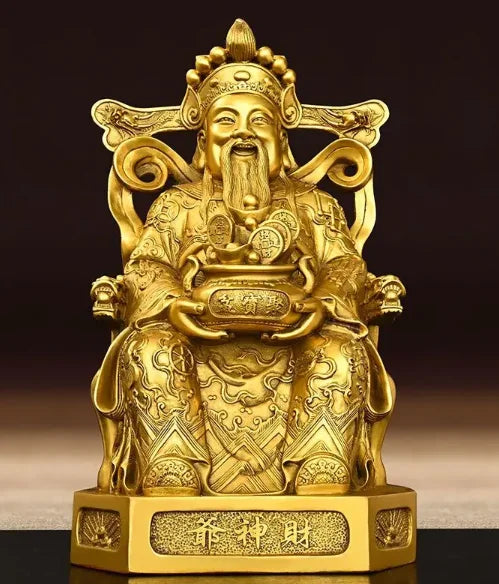 God of Wealth Decoration All Copper God of Wealth Decoration Home Study Office Desktop Decoration