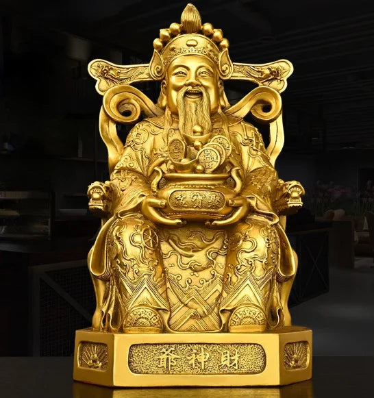 God of Wealth Decoration All Copper God of Wealth Decoration Home Study Office Desktop Decoration
