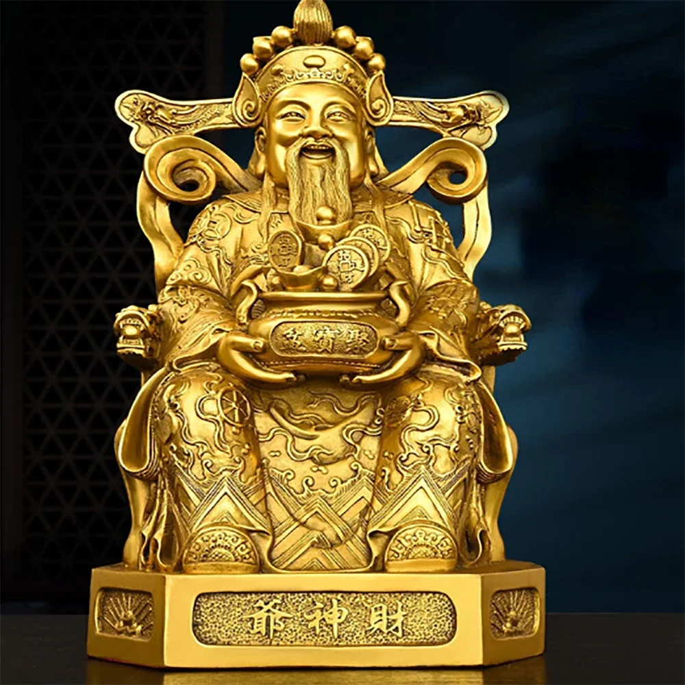 God of Wealth Decoration All Copper God of Wealth Decoration Home Study Office Desktop Decoration