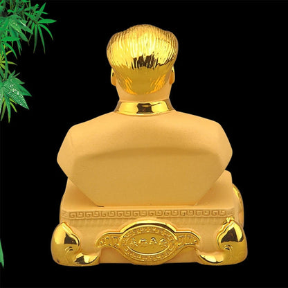 Gold  Mao  Figure Statue Resin Sculpture- The great chairman of China decorative figurine Home, car ornaments Souvenir