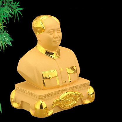 Gold  Mao  Figure Statue Resin Sculpture- The great chairman of China decorative figurine Home, car ornaments Souvenir