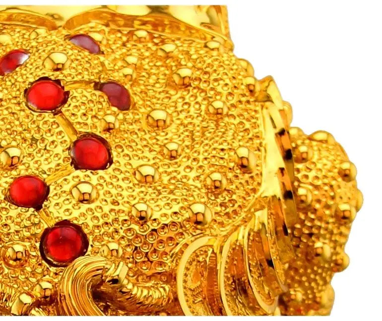 Gold all home deco Feng Shui Three Legged Money Frog Fortune LuckyToad with Chinese Coin Resin Craft Home Decoration accessories