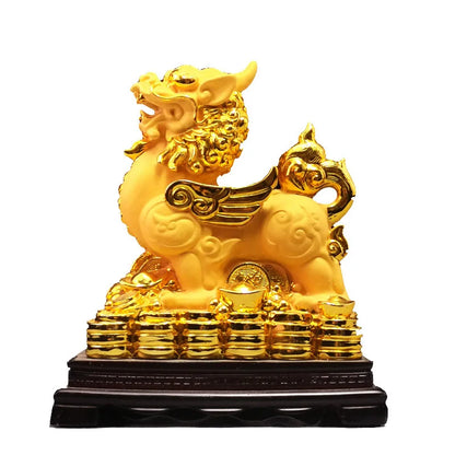 Gold placer lucky charm ornaments a pair of office living room town house decorations opening gifts wholesale