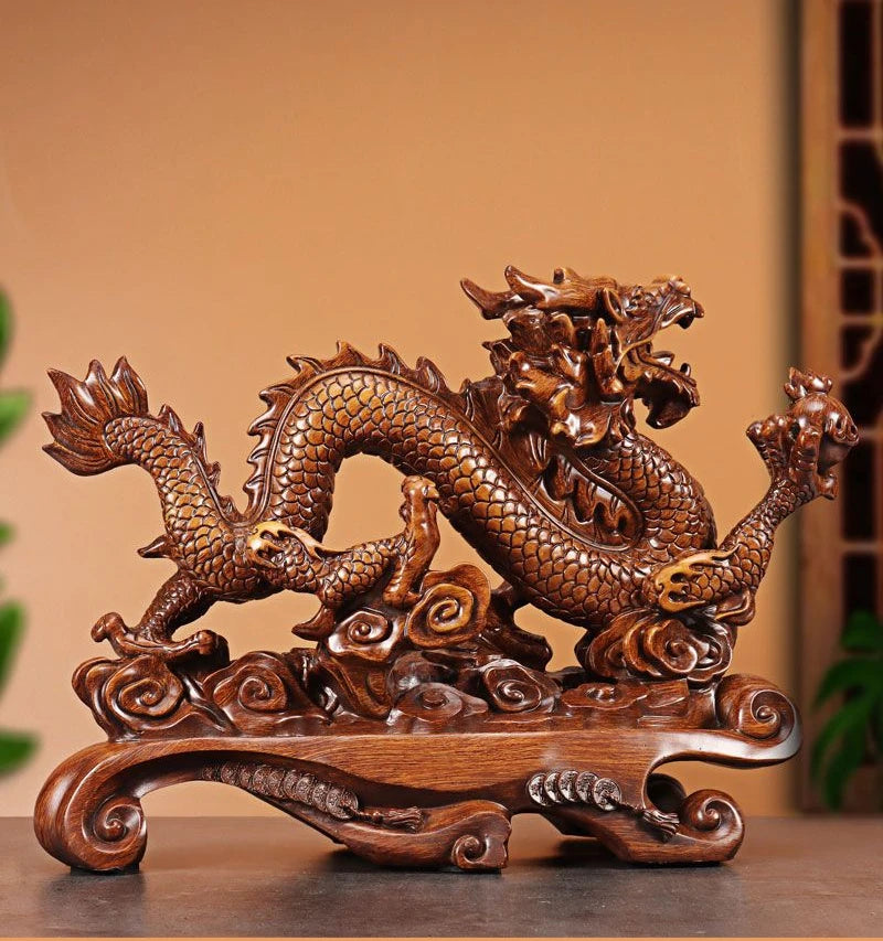 Golden Dragon Large Ornaments To Attract Wealth When Lucky Living Room Store Housewarming Opening Gift Crafts Ornaments