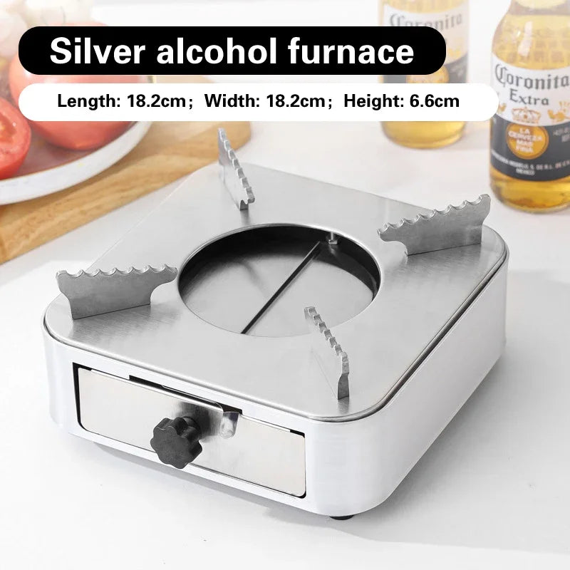 Golden Korean Army Hotpot Thickened commercial double ear Frying pan Dry pot basin Stainless steel Spanish seafood rice pot